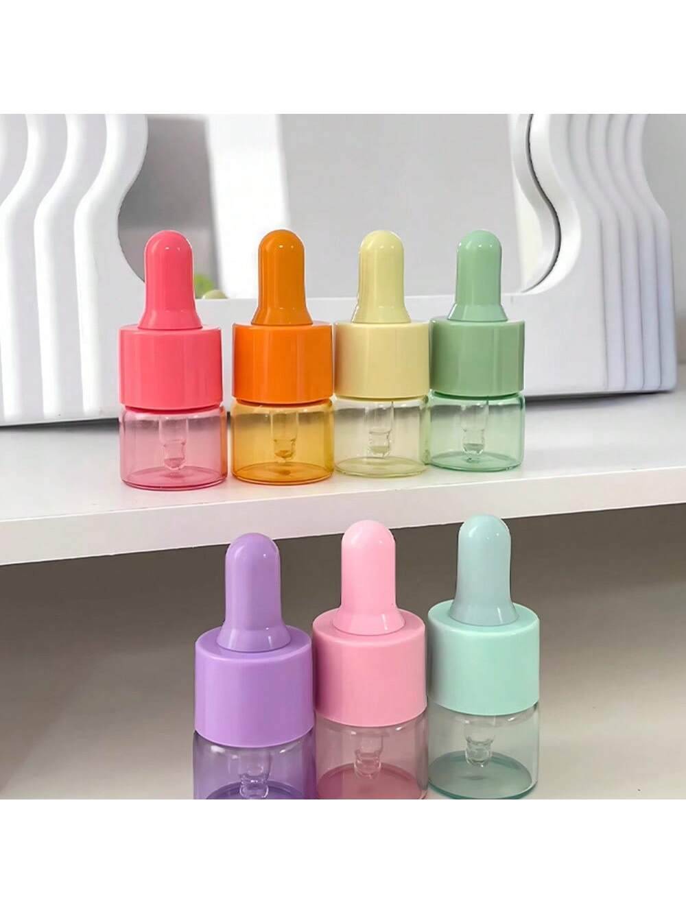 Juice Bottle Dropper - Набор из 5 цветных стеклянных флаконов-капельниц