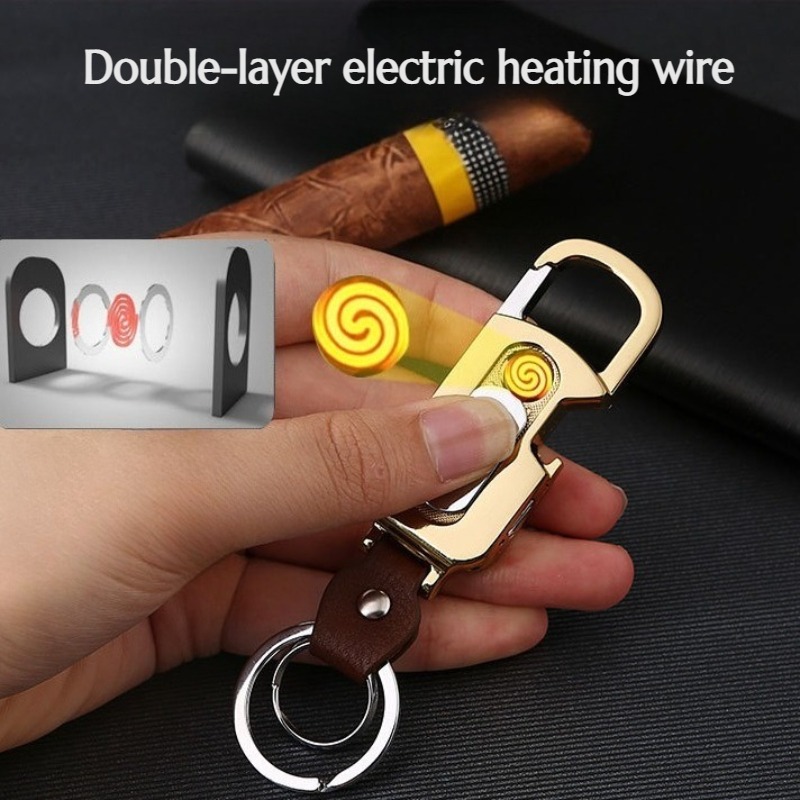 Accessories Experts Vape - Многофункциональная электронная зажигалка-брелок 2026 с открывалкой