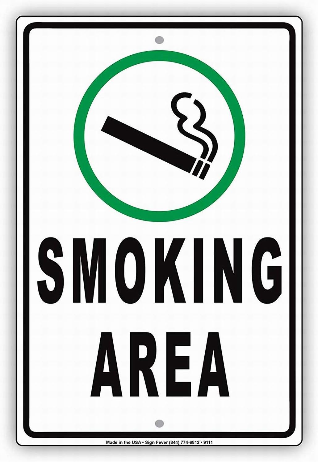 Vaping Store - (2D-картина на жести) Знак безопасности: Курение