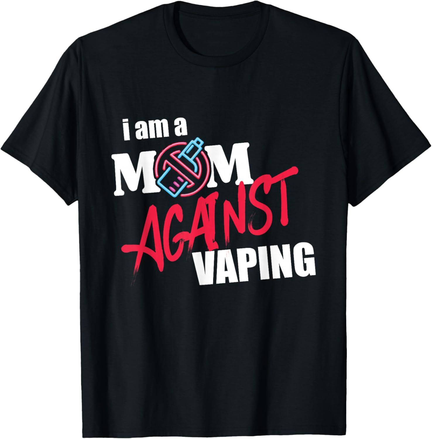 Vaping Shop - Футболка с рисунком Mom Against Vaping,