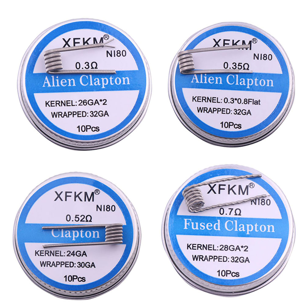 Clapton Wire Pre Built - Готовые катушки с внутренним диаметром 3