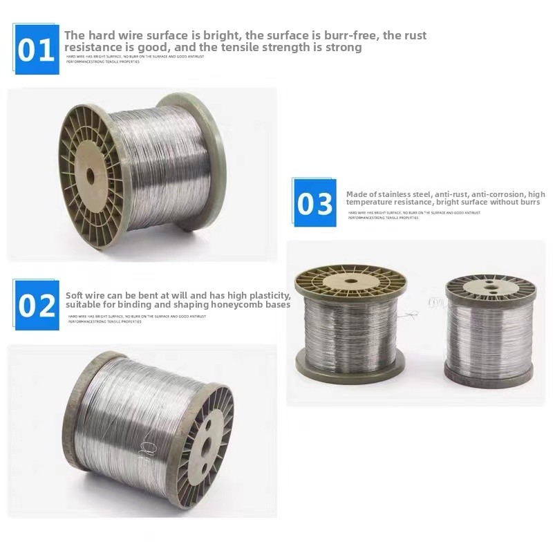 Stainless Wire Ss316 - 100 м/лот, 0,1 мм, 0,2 мм,