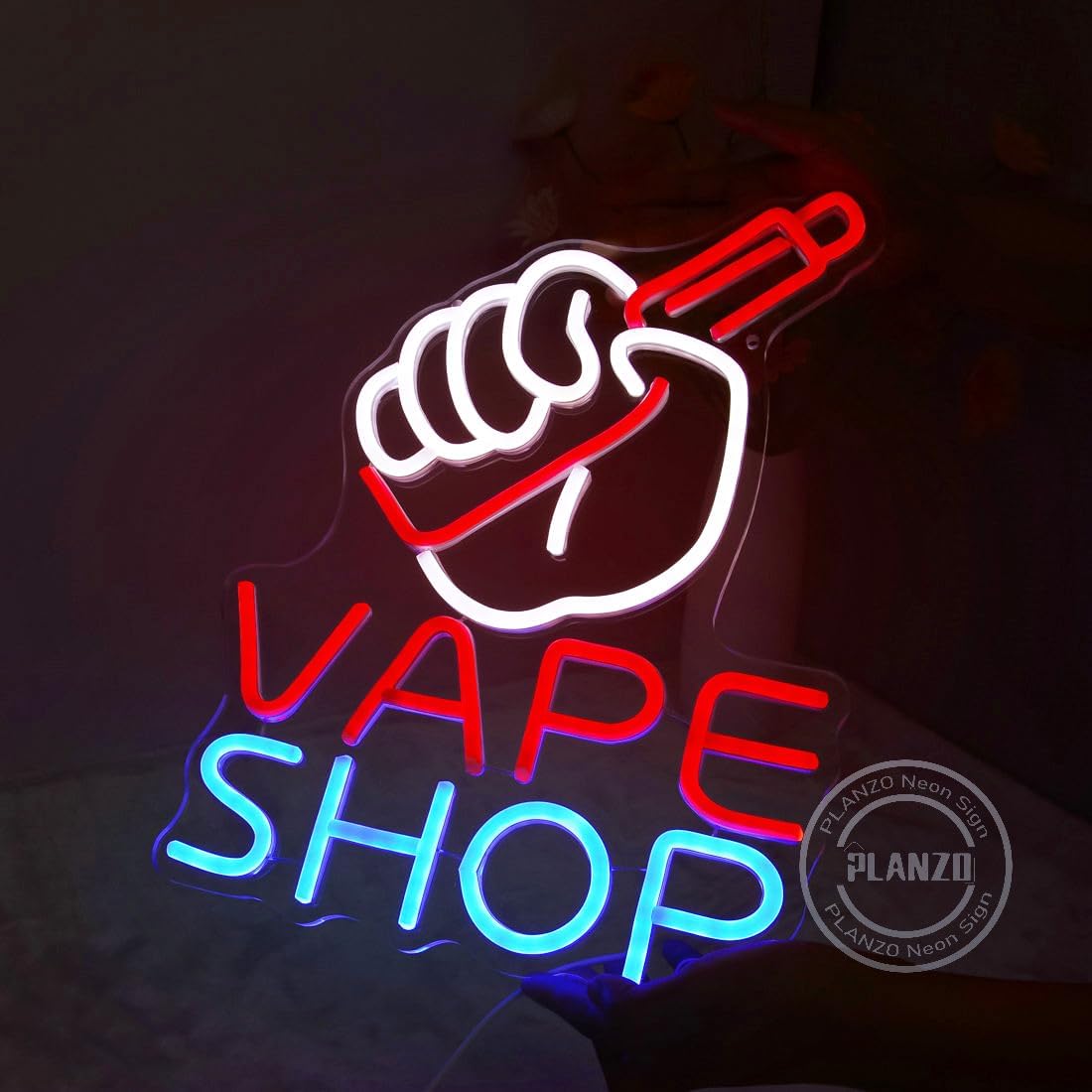Неоновая вывеска для магазина  – обзор и цена Vaping Store