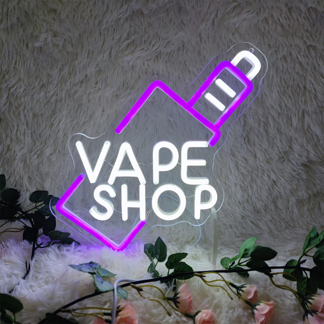 Светодиодная неоновая вывеска  – обзор и цена Vaping Shop