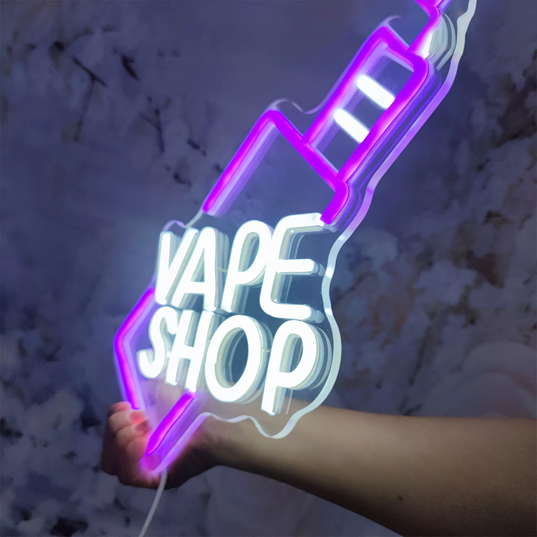 Светодиодная неоновая вывеска  – обзор и цена Vaping Shop