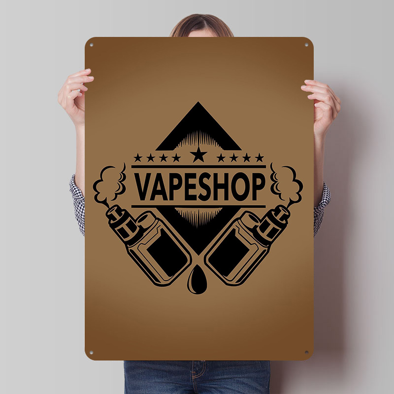 Логотип магазина Vape, жестяны – обзор и цена Vaping Shop
