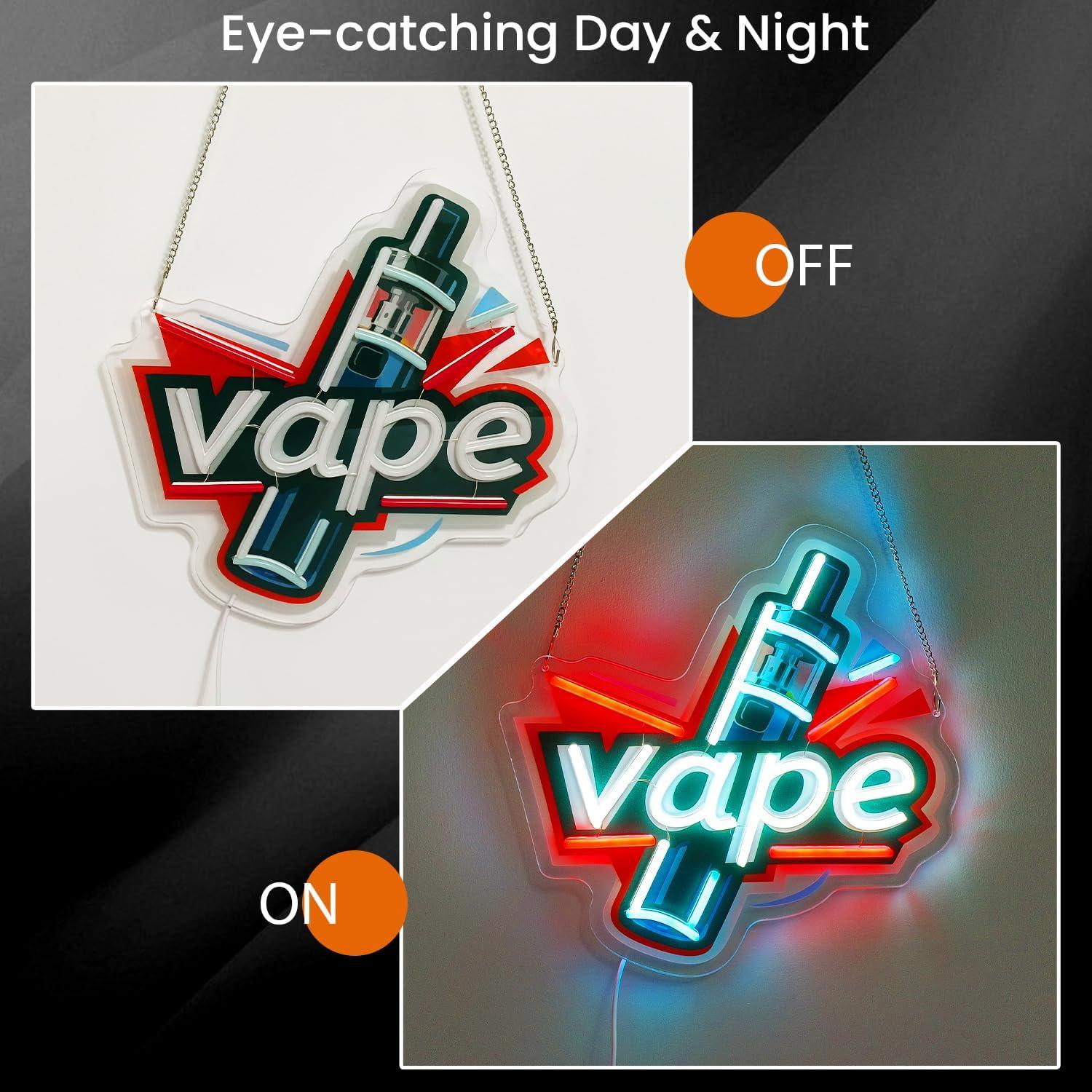 Неоновая вывеска Vape с USB-пи – обзор и цена Vaping Store