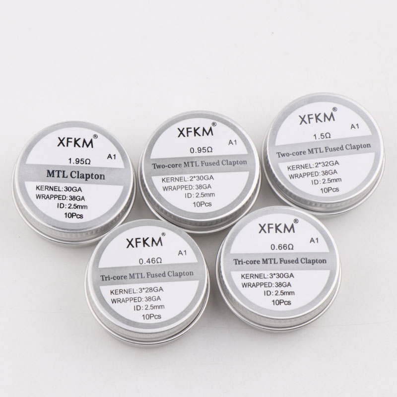 НОВЫЙ XFKM 10 шт./кор. NI80/A1 – обзор и цена Clapton Wire Pre Built