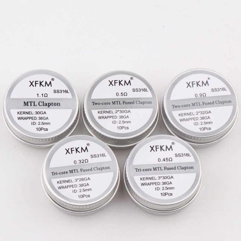 НОВЫЙ XFKM 10 шт./кор. NI80/A1 – обзор и цена Clapton Wire Pre Built