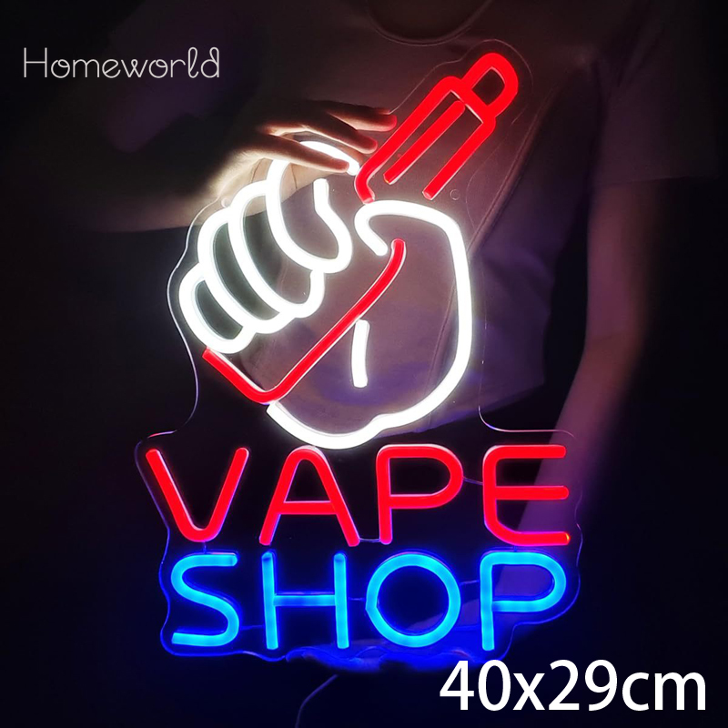 Неоновая вывеска VAPE Shop для – обзор и цена Vaping Store