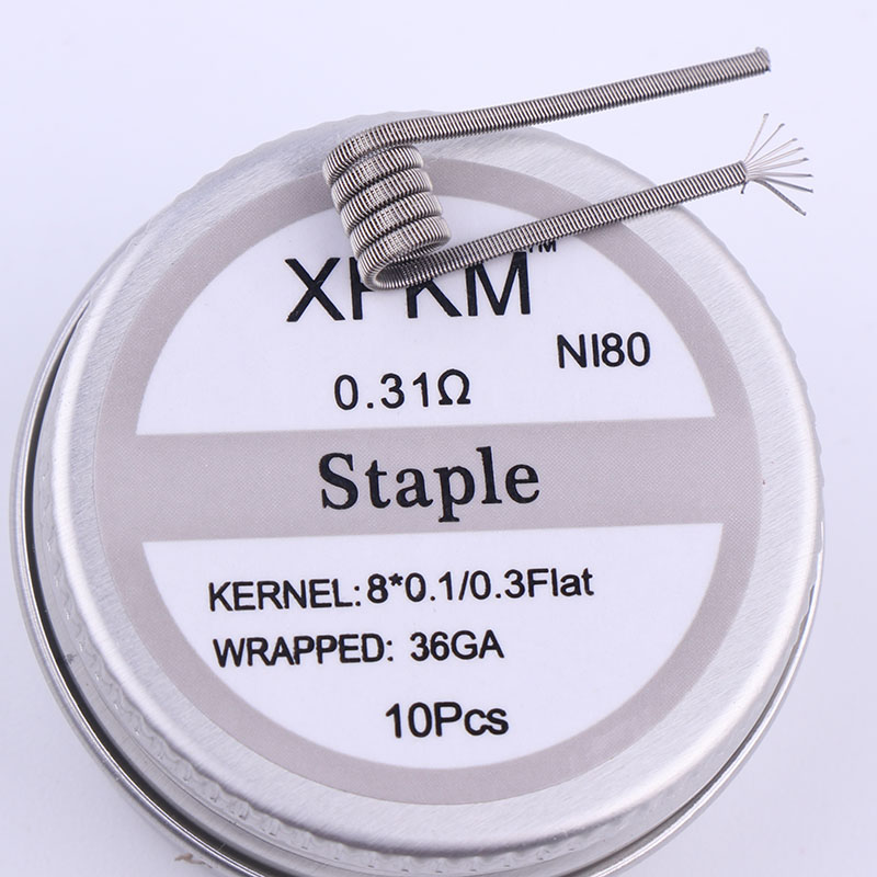 Новинка XFKM 10 шт./кор. NI80  – обзор и цена Clapton Wire Pre Built