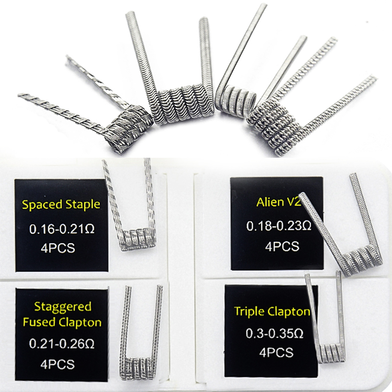16 шт. NI80 предохраненная кат – обзор и цена Clapton Wire Pre Built